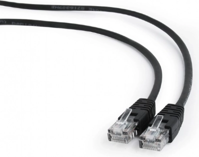 Patchkabel Cat5e 1 m sort