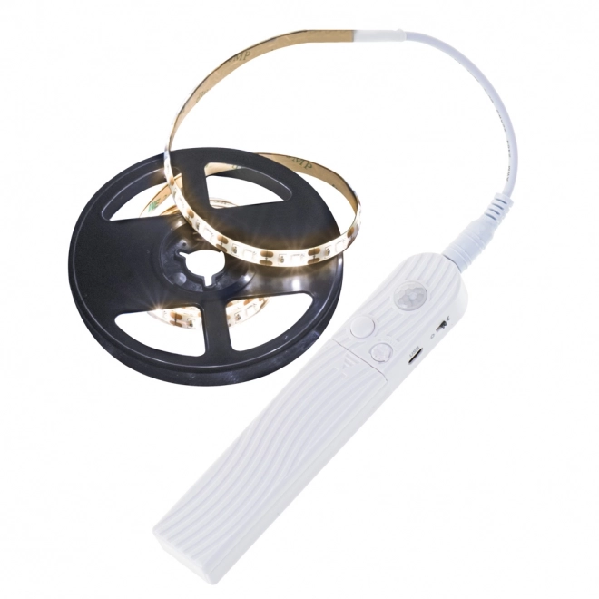 Vandtæt LED-strip med batteri og bevægelsessensor