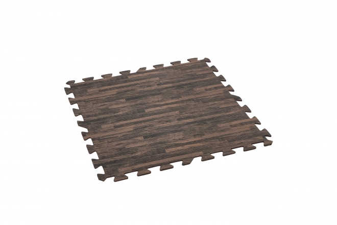Skumunderlag til havepool 50 x 50 cm Bestway træimitat - 12 stykker