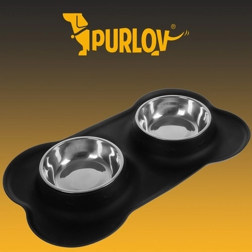 Dobbelt skål - 450 ml Purlov 21632