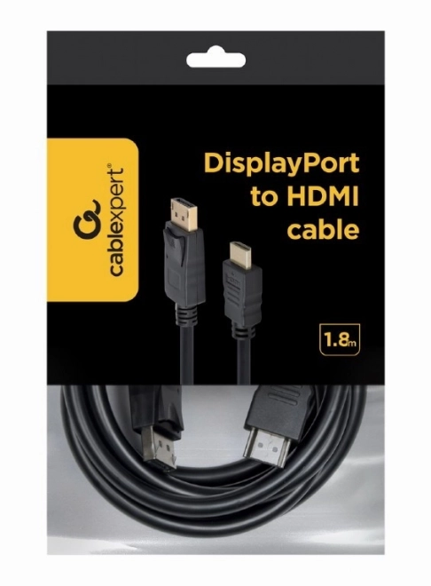 DisplayPort til HDMI-kabel 1.8m