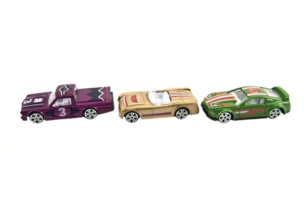 Metal racerbil 6 cm i æske
