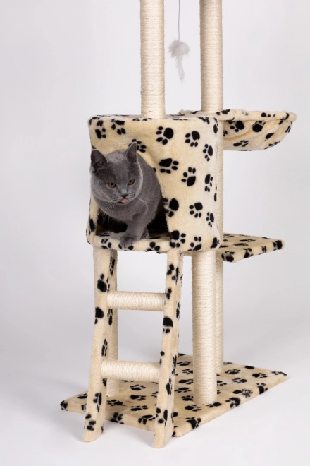 Kradsetræ til katte, hus, træ, reden, 138cm xl, Poteaftryk