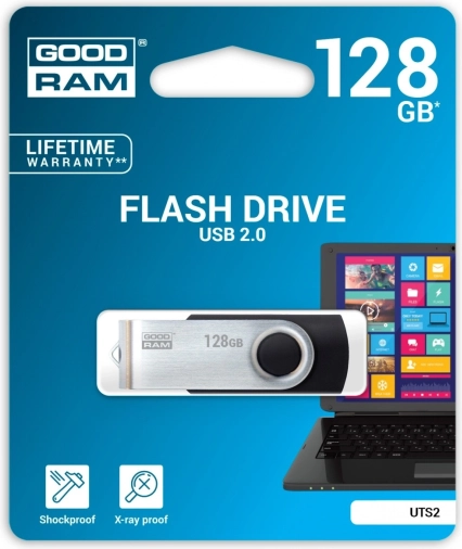 USB-flashdrev Goodram Twister 128GB sort