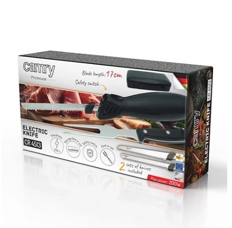 Elektrisk kniv Camry Premium med to blade