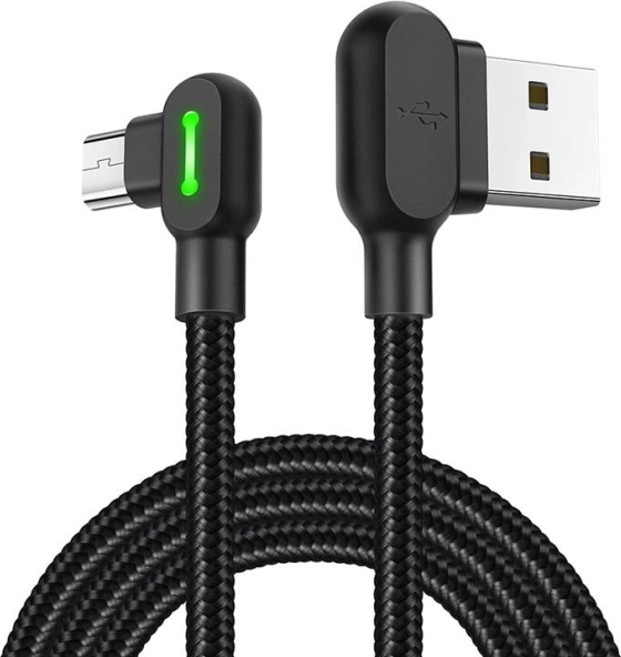 USB til Micro USB kabel Mcdodo 3 m sort med LED