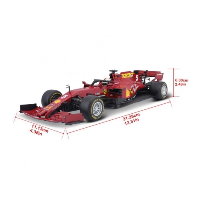 Metalmodel af Ferrari SF1000 F1 2020, Tuscan GP – Sebastian Vettel