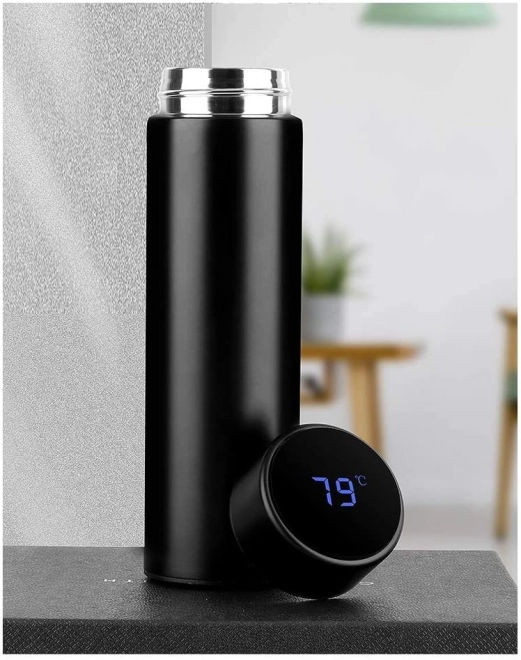 Termokrus med LED-display 500 ml sort