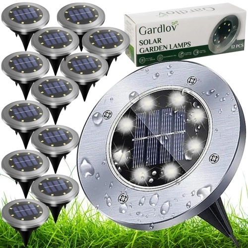 Solcelledrevet havebelysning - 12 stk Gardlov 24001