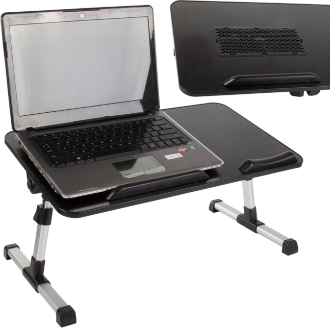 Sammenklappeligt laptopbord med køleventilator