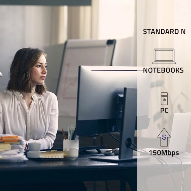 Trådløs mini adapter Wi-Fi og Bluetooth 4.0 USB