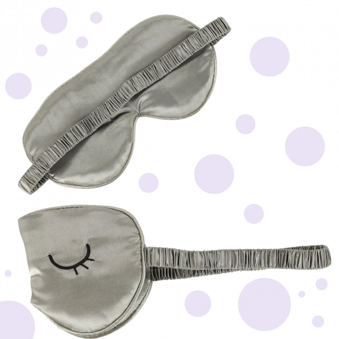 Sovemaske med gråt etui