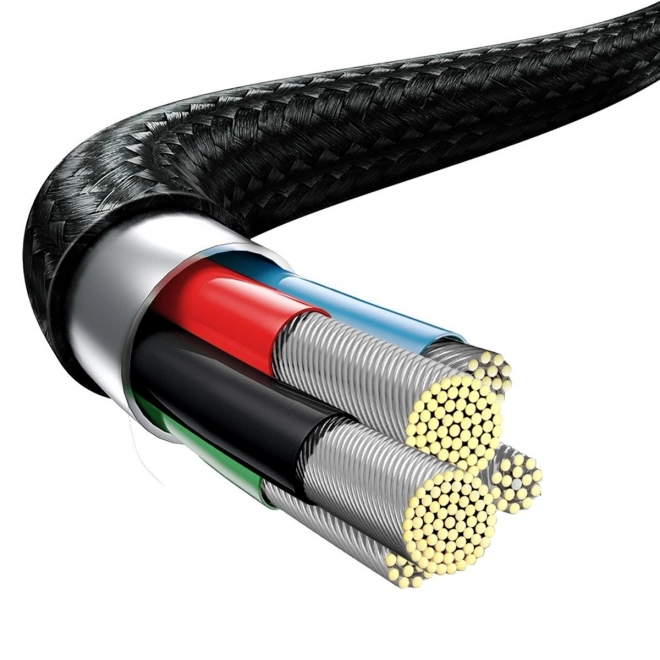 Opladningskabel Baseus 3 i 1, 20W, sort, 1,5 m