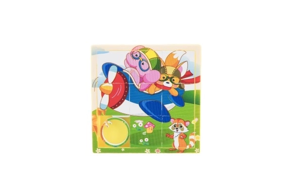 Flyttepuslespil dyr plastik 10cm ass. mix typer i pose