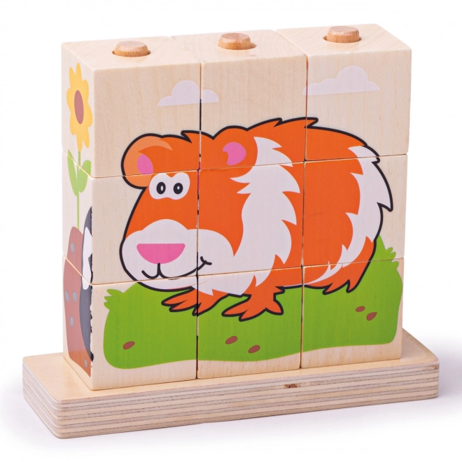 Bigjigs Baby Stableklodser Dyr
