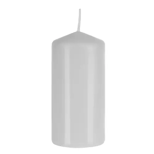 Hvidt lys-cylinder - sæt af 8 stk.
