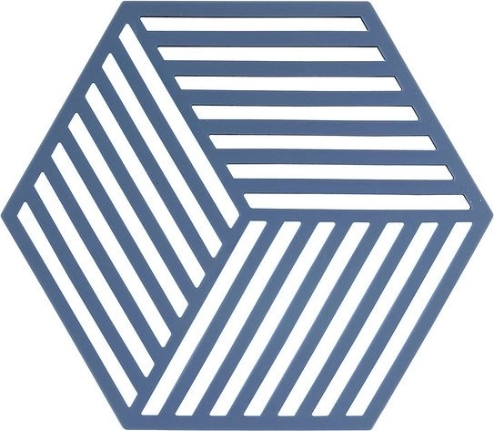 Grydelap/underlag Zone Hexagon til varme gryder og fade – Blå