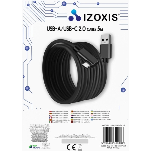 USB 2.0-kabel til Oculus Quest 5m C Izoxis 19911