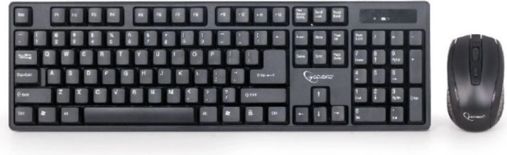 Gembird trådløst sæt med tastatur og mus sort
