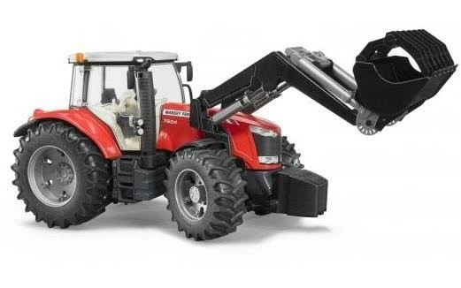 Traktor Bruder Massey Ferguson 7624 med frontlæsser