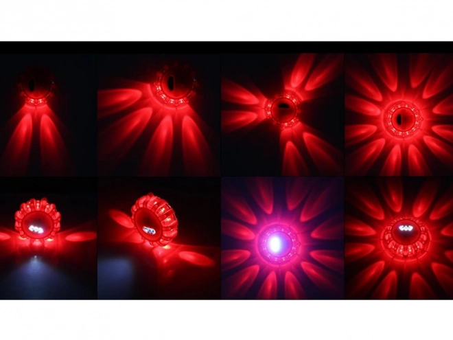 Stærkt advarselslys med 360° LED og magnet