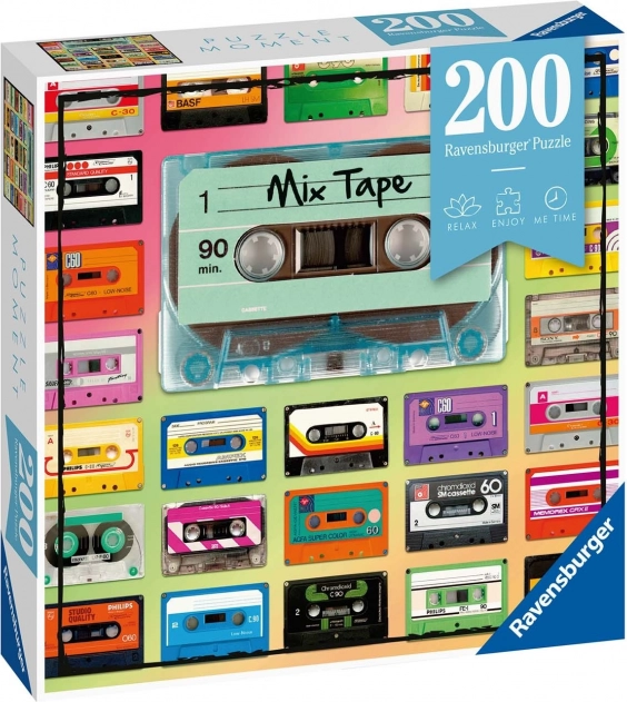 Ravensburger puslespil Kassette-design 200 brikker