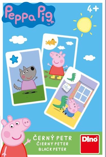 Dino spillekort Peppa Pig Sorteper