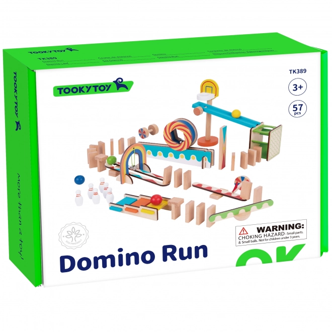 Træ klodser domino / domino puslespil Tooky Toy