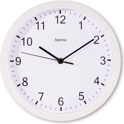 Væghængt ur Elba 25 cm hvid