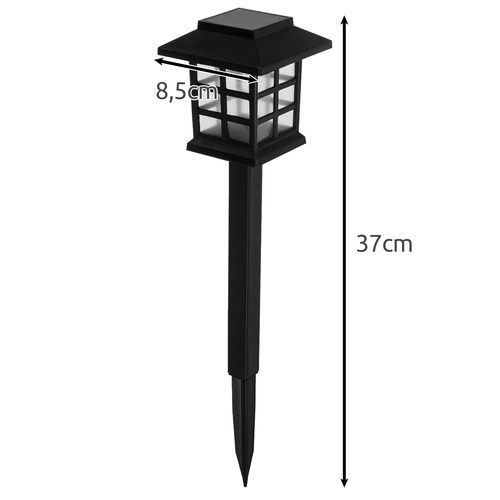 Solcellehave lamper LED – sæt 6x hus
