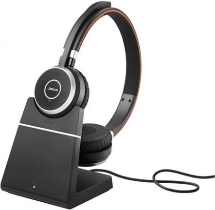 Jabra Evolve 65 Stereo med opladningsstativ og USB‑adapter