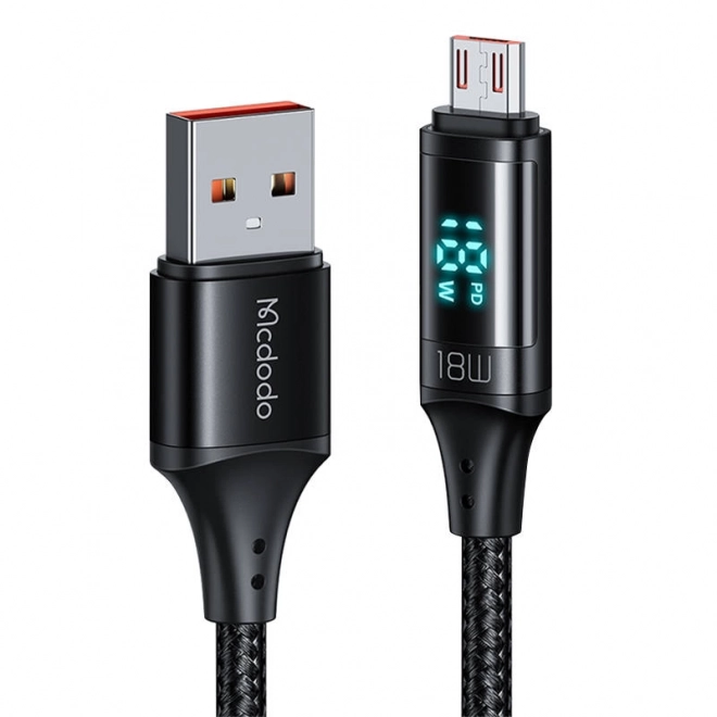 Kabel Mcdodo CA-1070 USB til Micro USB, 3A, 1,2 m (sort)