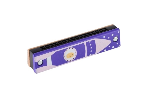 Træ børneharmonika 13 cm