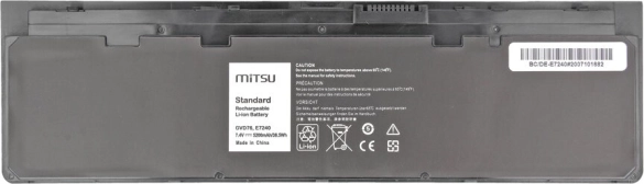 Batteri til Dell Latitude E7240/E7250 5200 mAh (38 Wh) 7,4–7,8 V