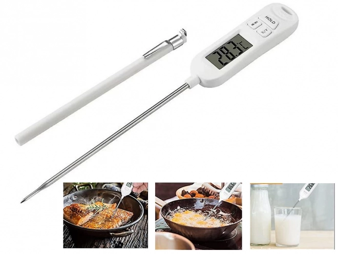 Digitalt køkkentermometer med LCD-display