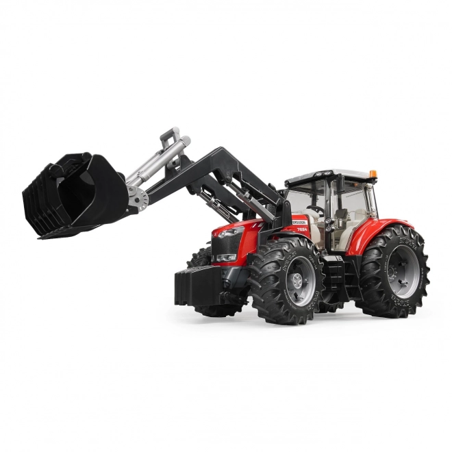 Traktor Bruder Massey Ferguson 7624 med frontlæsser
