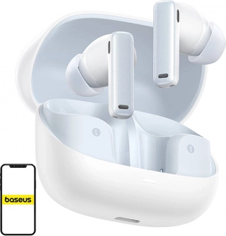 Trådløse in‑ear‑høretelefoner TWS BASEUS Bowie M2s – hvid