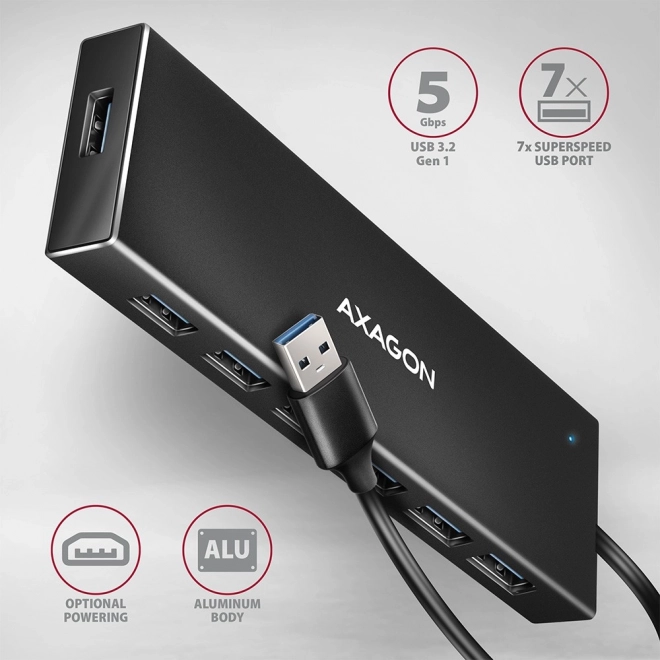 USB Hub 7-Port AXAGON HUE-F7A
