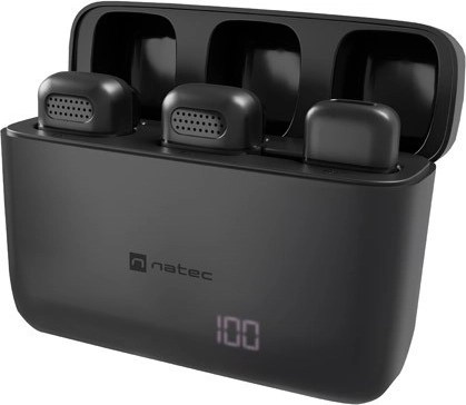Trådløs lavaliermikrofon til Lightning NATEC Hopper 2 stk