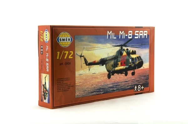 Model Mil Mi-8 SAR 1:72 25,5x29,5 cm i kassen 34x19x6cm