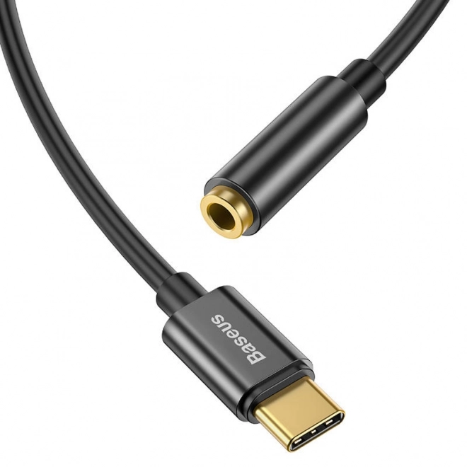 Baseus L54 USB-C mini jack 3,5 mm lydadapter - sort