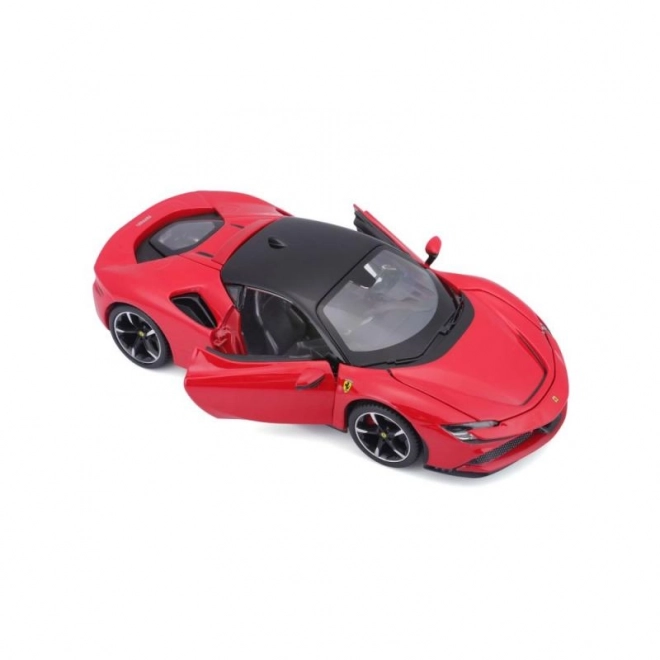 Bburago 1:24 Ferrari Top SF90 Stradale Rød
