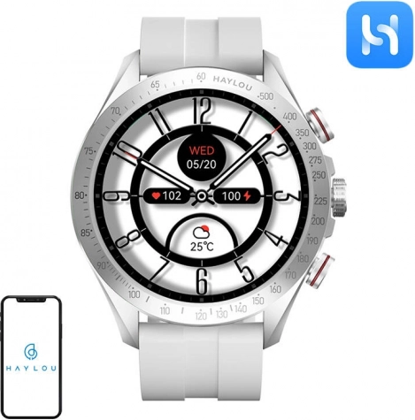 Haylou Solar Pro Smartwatch – sølvfarvet