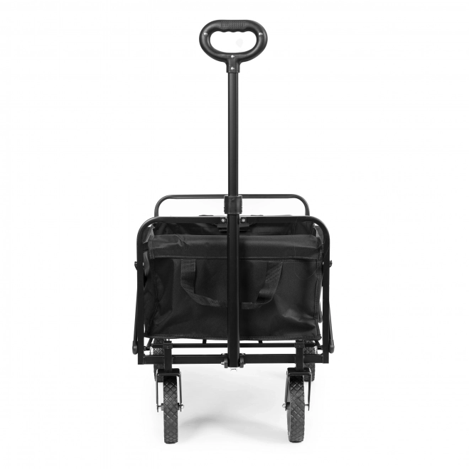 ModernHome Sammenklappelig transportvogn sort