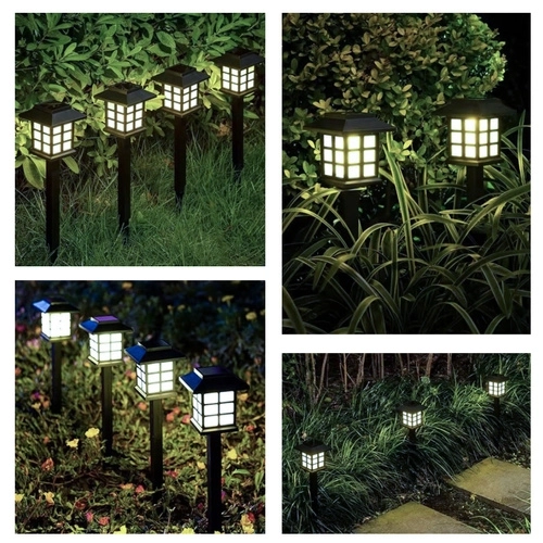 Solcellehave lamper LED – sæt 6x hus