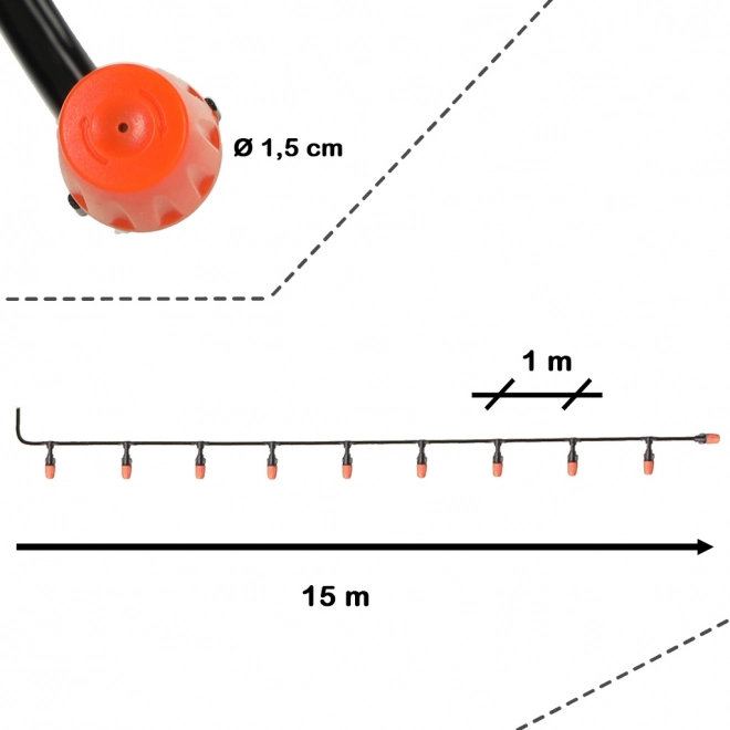Vandingshave tågesystem - 15 meter