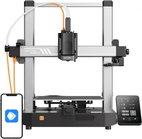 Anycubic Kobra 3 Combo 3D-printer med flerfarvet print
