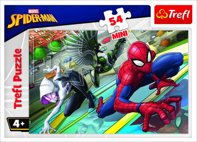 Minipuslespil Spiderman 54 brikker