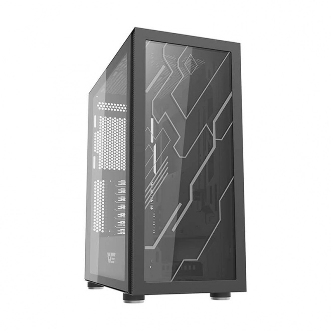 Computer kabinet Darkflash DK210 (sort)