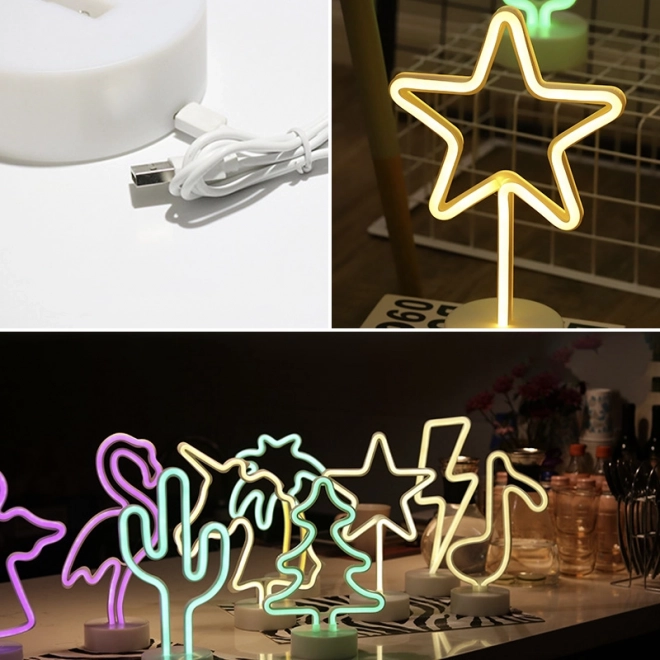 Dekorativt neonstjerne LED